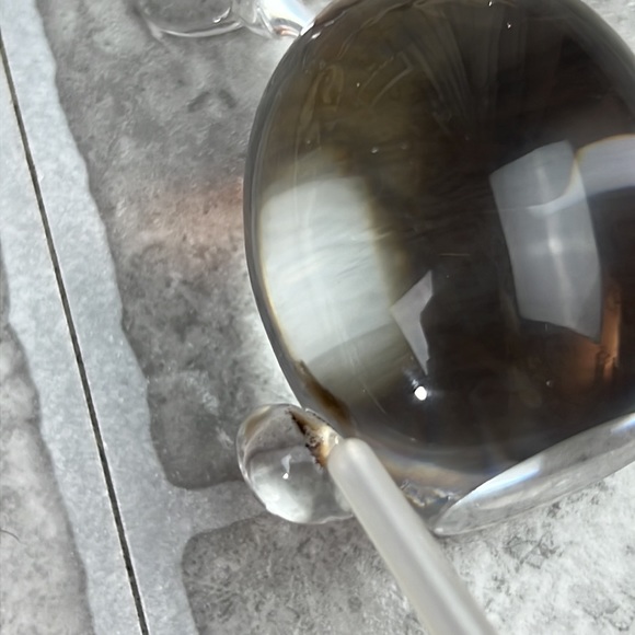 Vintage Crystal Glass Bunny Rabbit Paperweight Clear solid Flat Bottom 2.5” tall - Picture 8 of 13